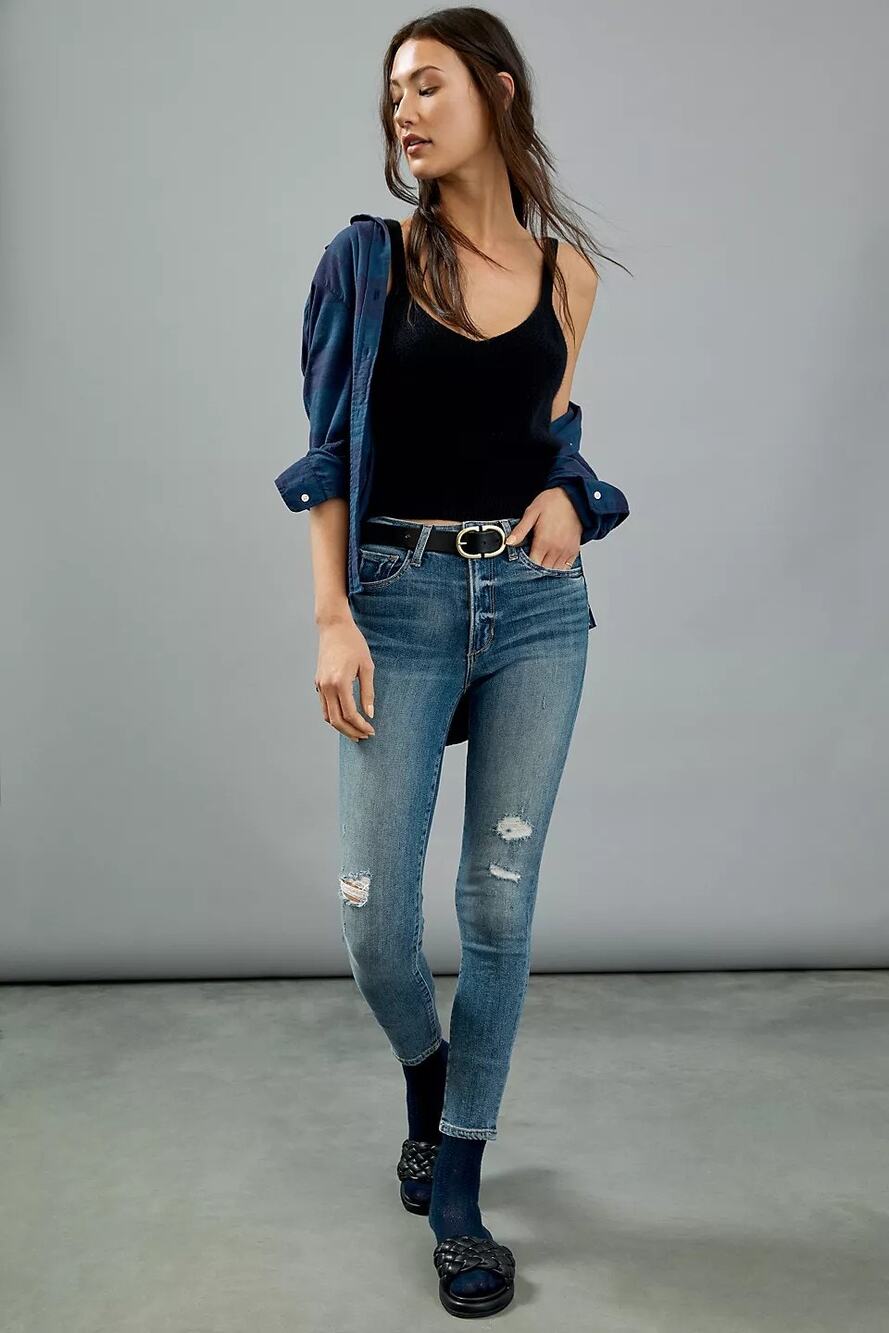 New Anthropologie Joe's The Charlie High-Rise Skinny Ankle Jeans $248 Ardent 26